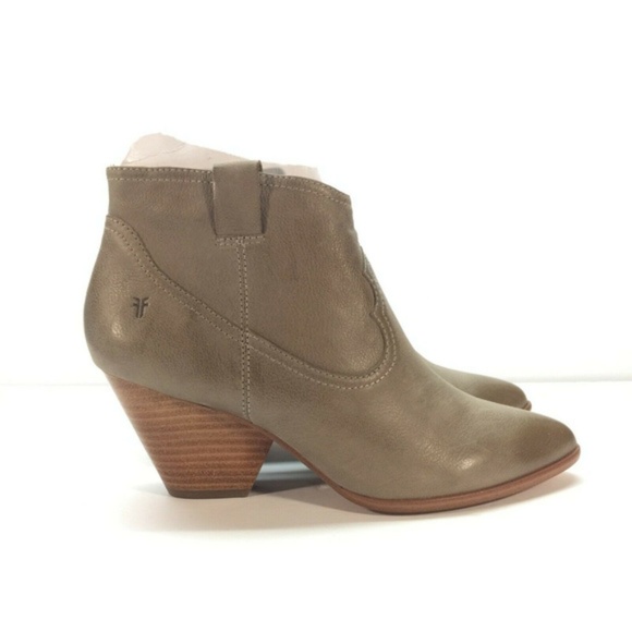 FRYE Women's Reina Leather Ankle Booties Size 10 - Picture 6 of 8